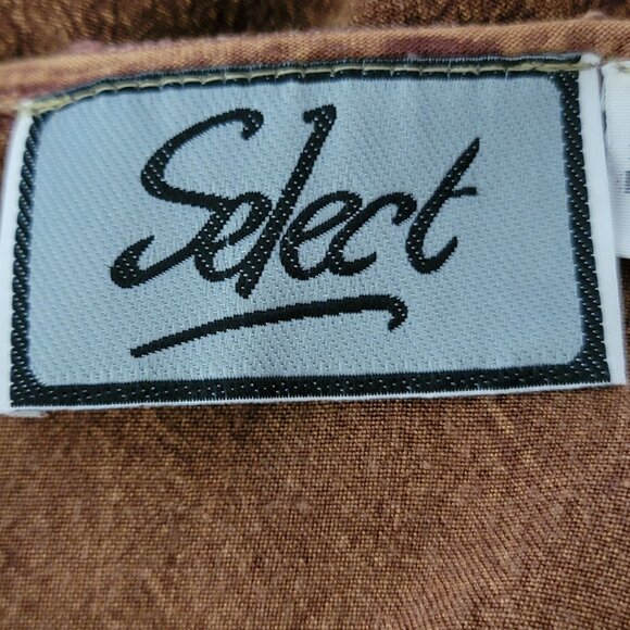 VTG SELECT Womens Maxi Dress 1X Sleeveless Button Up Embroidered Holiday Dress - Picture 4 of 12